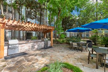 Poolside gas grills